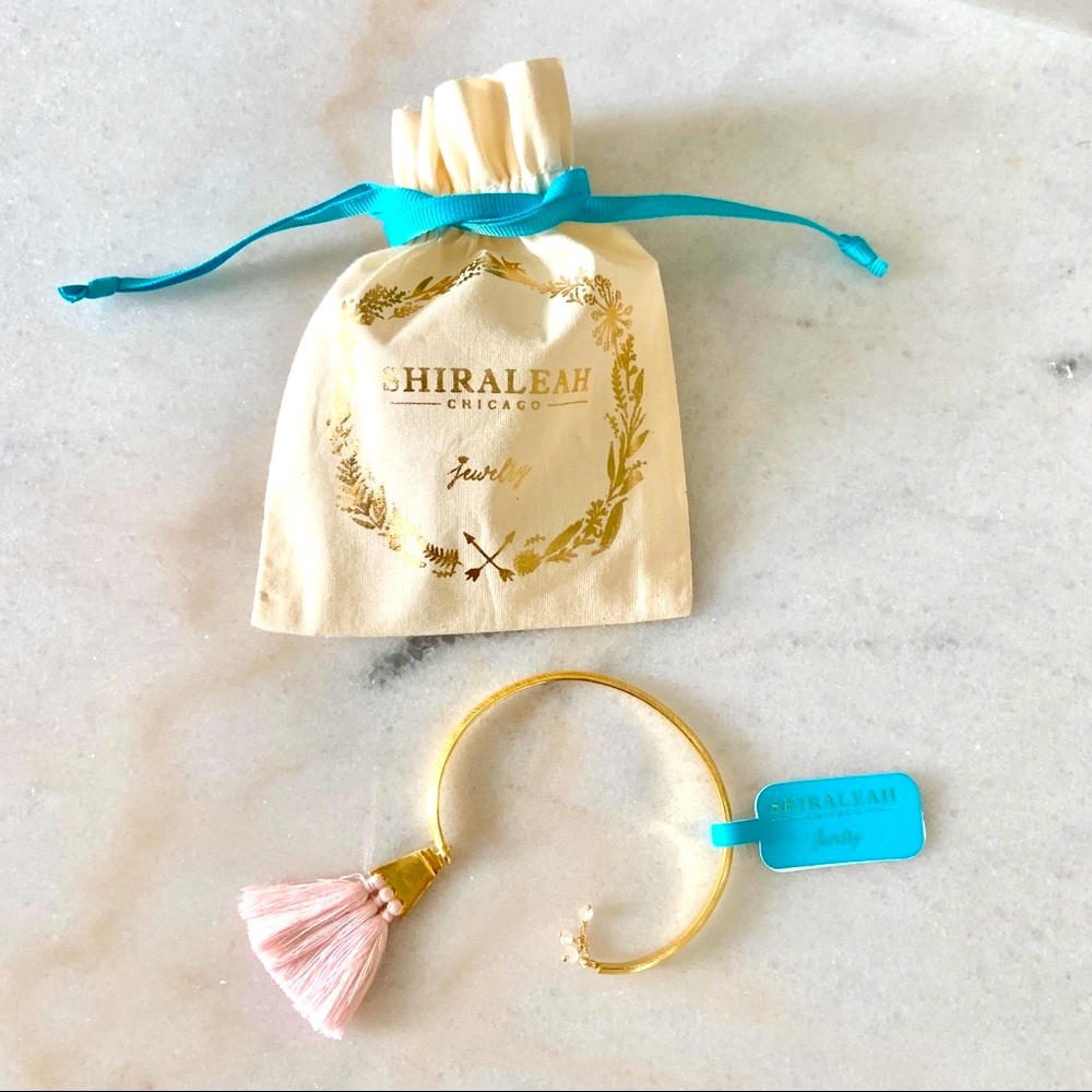 Shiraleah Blush Sants Tassel Bracelet
